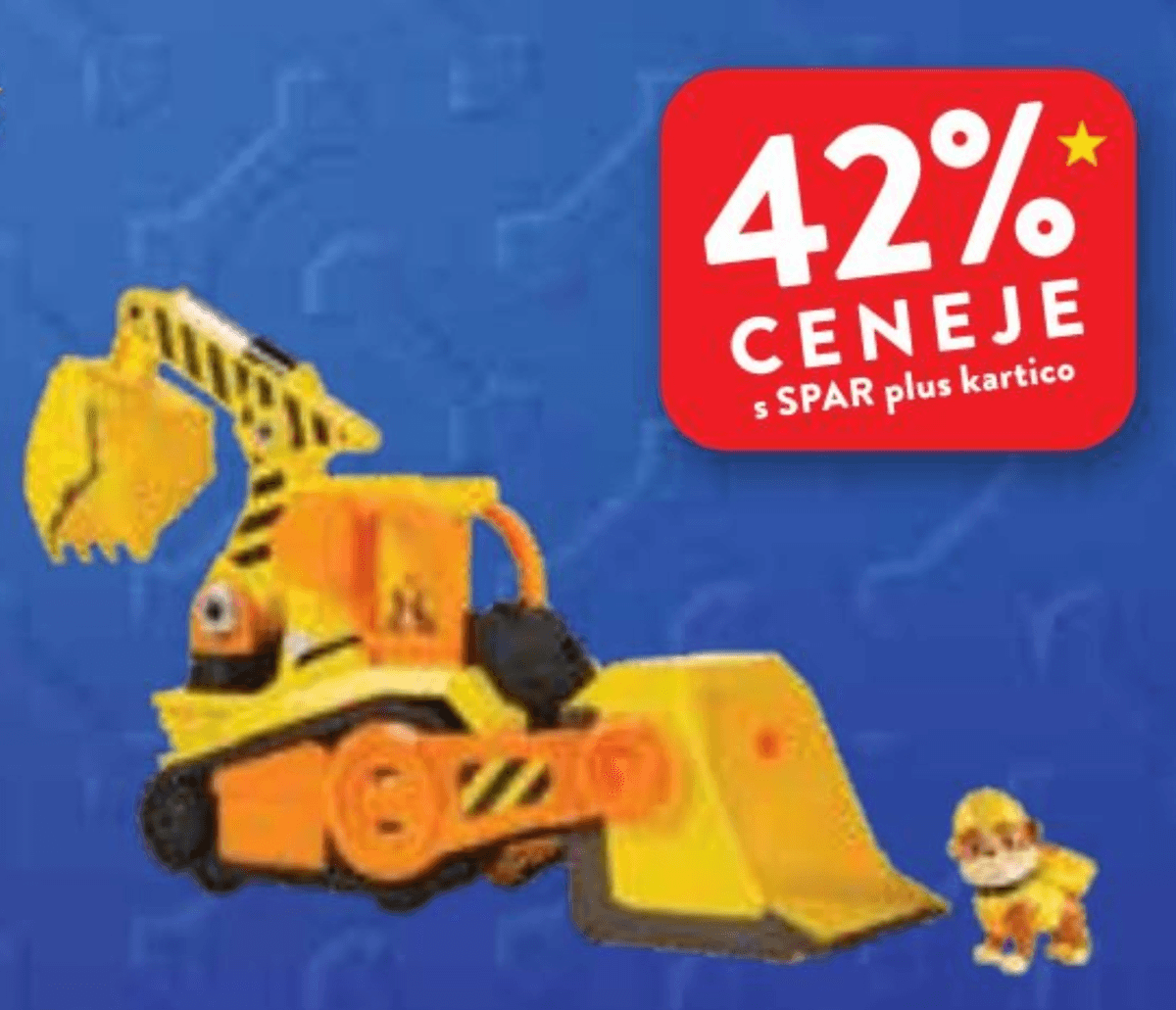 Delux buldožer Rubble & Crew - Akcija v trgovini Spar
