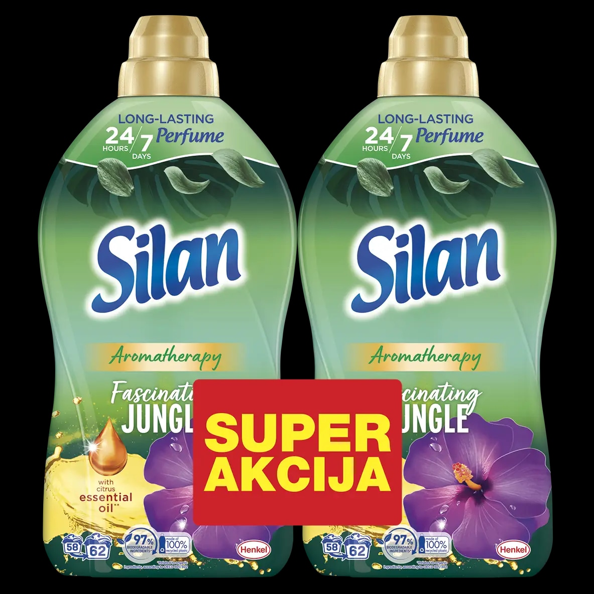 Silan Mehčalec za perilo 2x 1,364 I ali 2x 1,672 I - Akcija v trgovini E.Leclerc