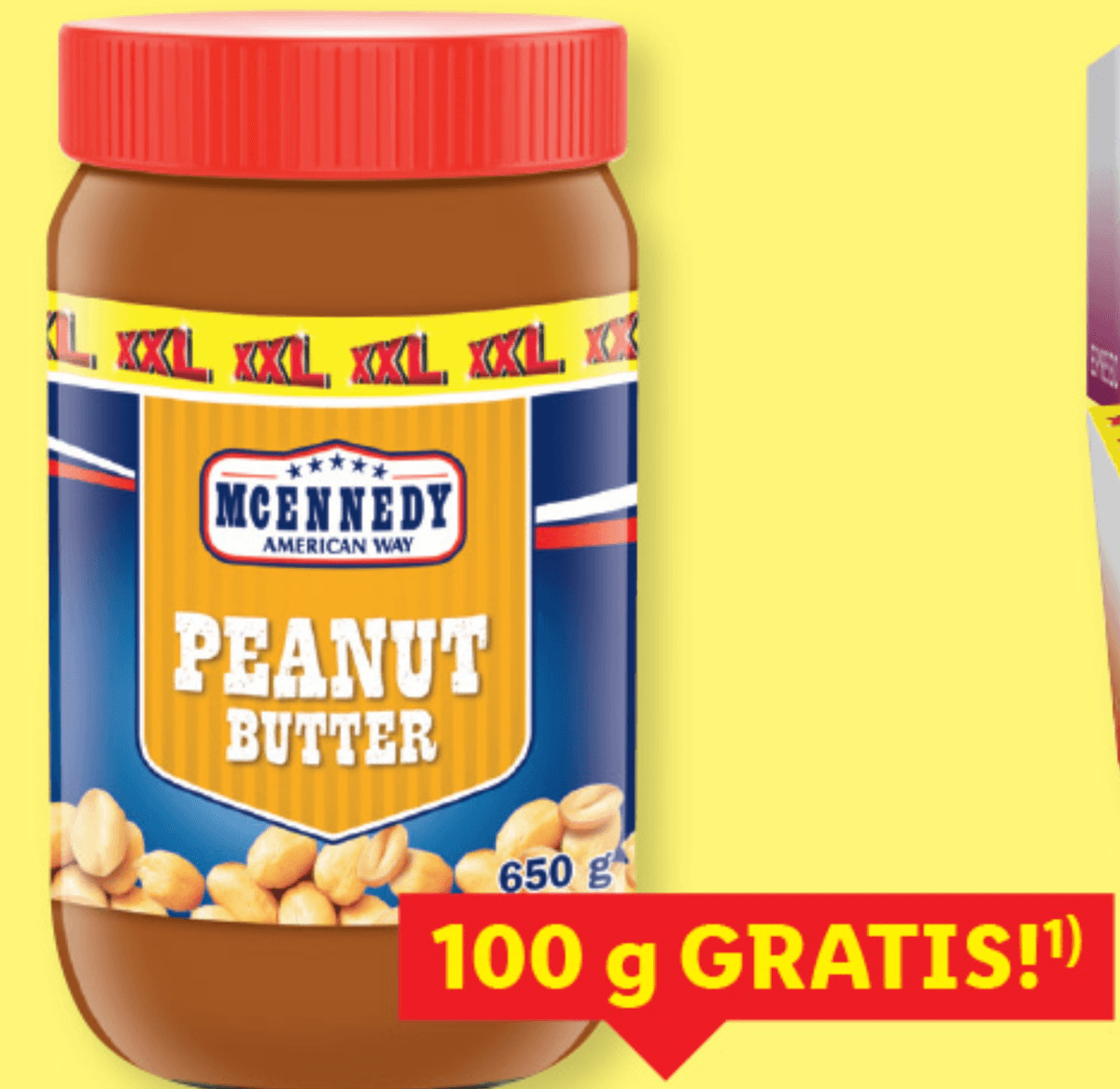 McEnnedy Arašidov namaz XXL 650 g - Akcija v trgovini Lidl