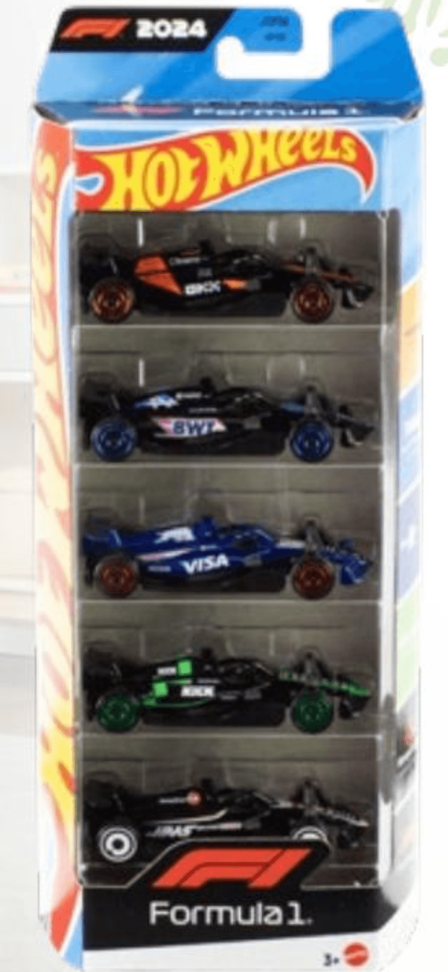 Formula 1 set 5 kovinskih avtomobilčkov (1:64) Hot Wheels - Akcija v trgovini Baby Center