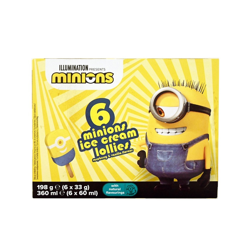 Sladoled na palčki Minioni 6 x 60 ml Minions - Akcija v trgovini Lidl