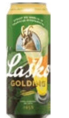 Pivo Laško Golding 0,5 l - Akcija v trgovini Tuš