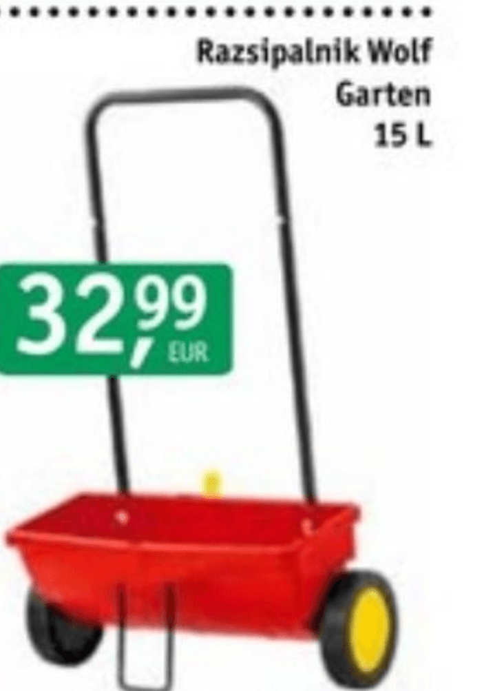 Razsipalnik 15 L Wolf Garten - Akcija v trgovini Jager