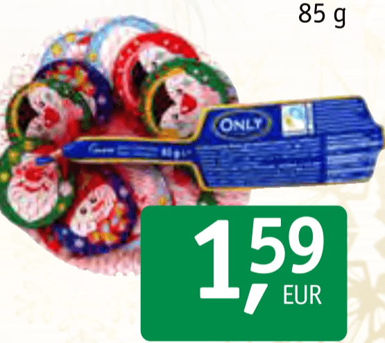 Božični cekini 85 g - Akcija v trgovini Jager