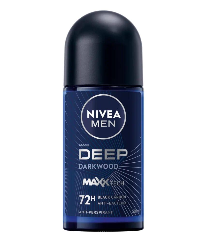 NIVEA MEN Deep Dark Wood Black Carbon antiperspirant s kroglico 50 ml - Akcija v trgovini Dm