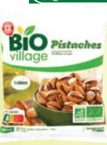BIO Pražene soljene pistacije 100 g Bio village - Akcija v trgovini E.Leclerc