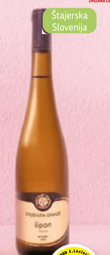 VRHUNSKO VINO ZGP ŠIPON "JERUZALEM ORMOŽ" 0,75 l - Akcija v trgovini E.Leclerc