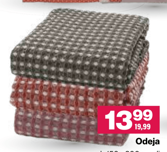 Odeja - Akcija v trgovini Mercator