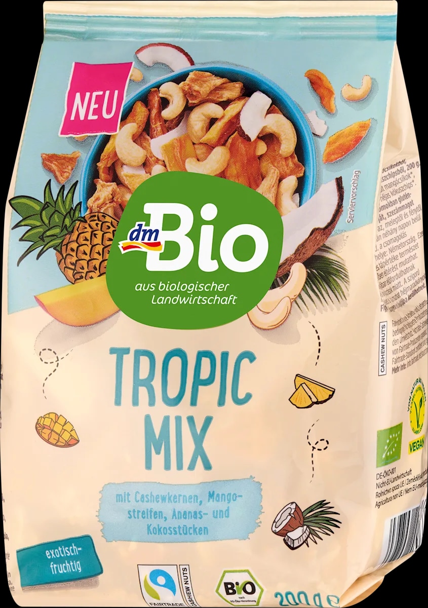 dmBio Tropic mix 200 g - Akcija v trgovini Dm