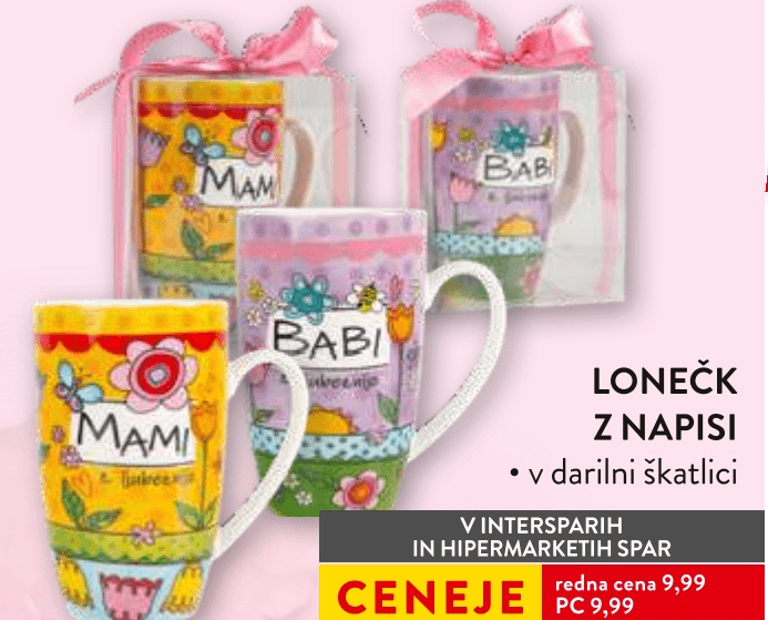 Lonček z napisi - Akcija v trgovini Spar