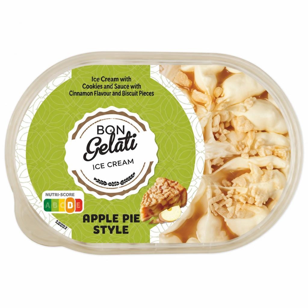 Bon Gelati Sladoled z okusom jabolčne pite 900 ml Akcija v trgovini Lidl