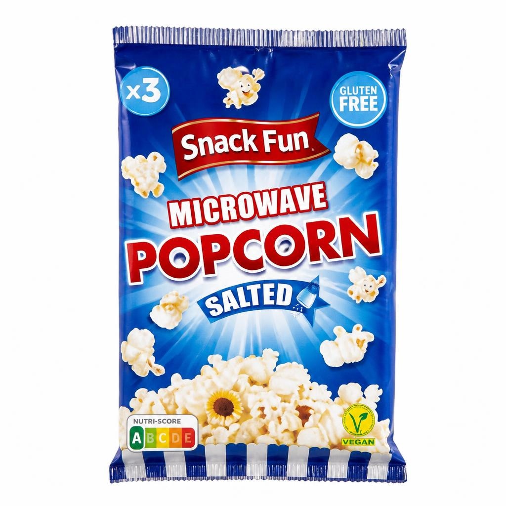 Snack Fun pokovka za mikrovalovno pečico 3 x 100 g Akcija v trgovini Hofer
