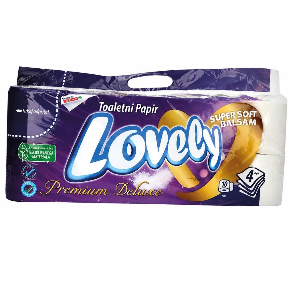 Lovely Toaletni papir 180 lističev, 10/1 Akcija v trgovini Spar
