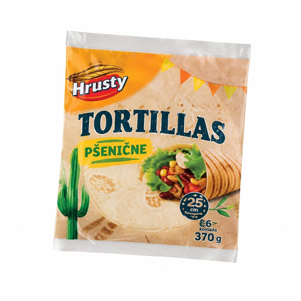 Tortilje Hrusty 370 g ali 320 g Akcija v trgovini Mercator