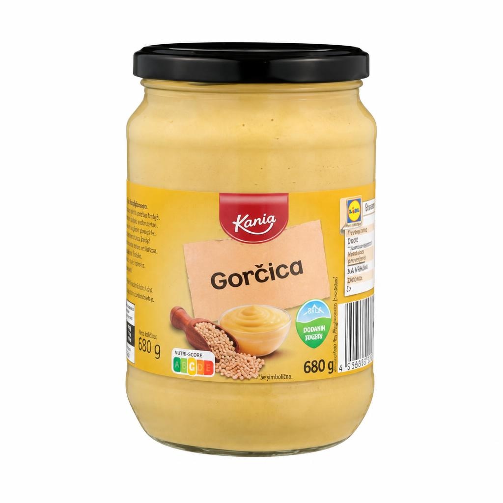 KANIA Gorčica 680 g - Akcija v trgovini Lidl
