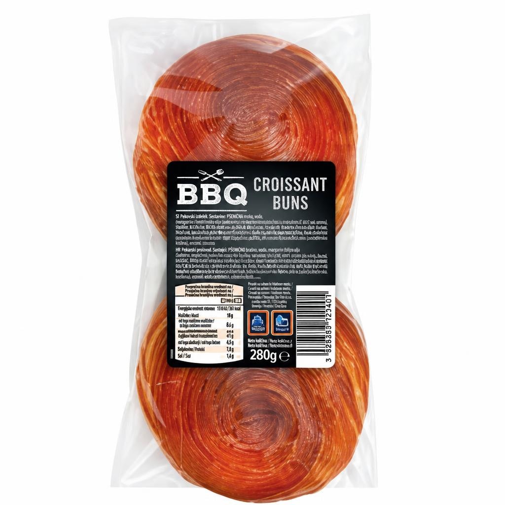 BBQ Croissant bombetke 280 g Akcija v trgovini Hofer