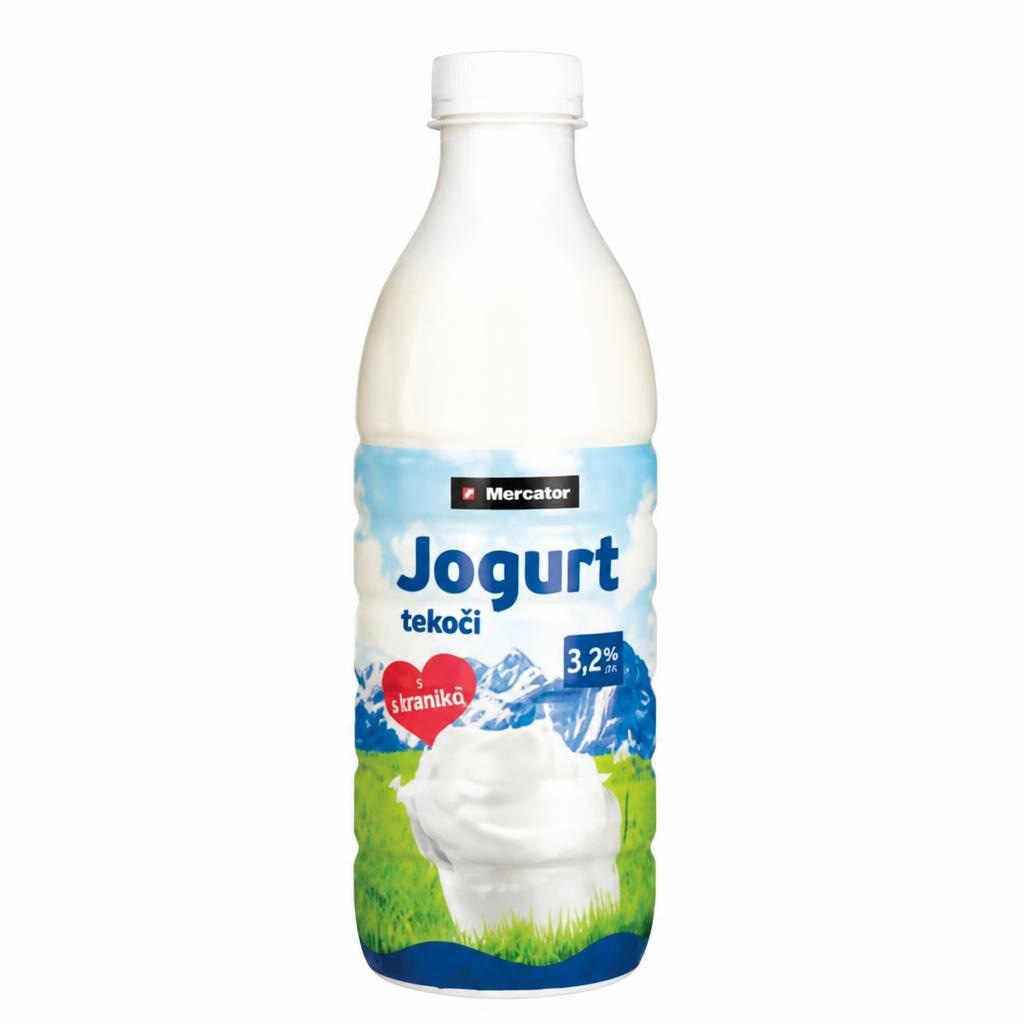 Tekoči jogurt Mercator 1000 g - Akcija v trgovini Mercator