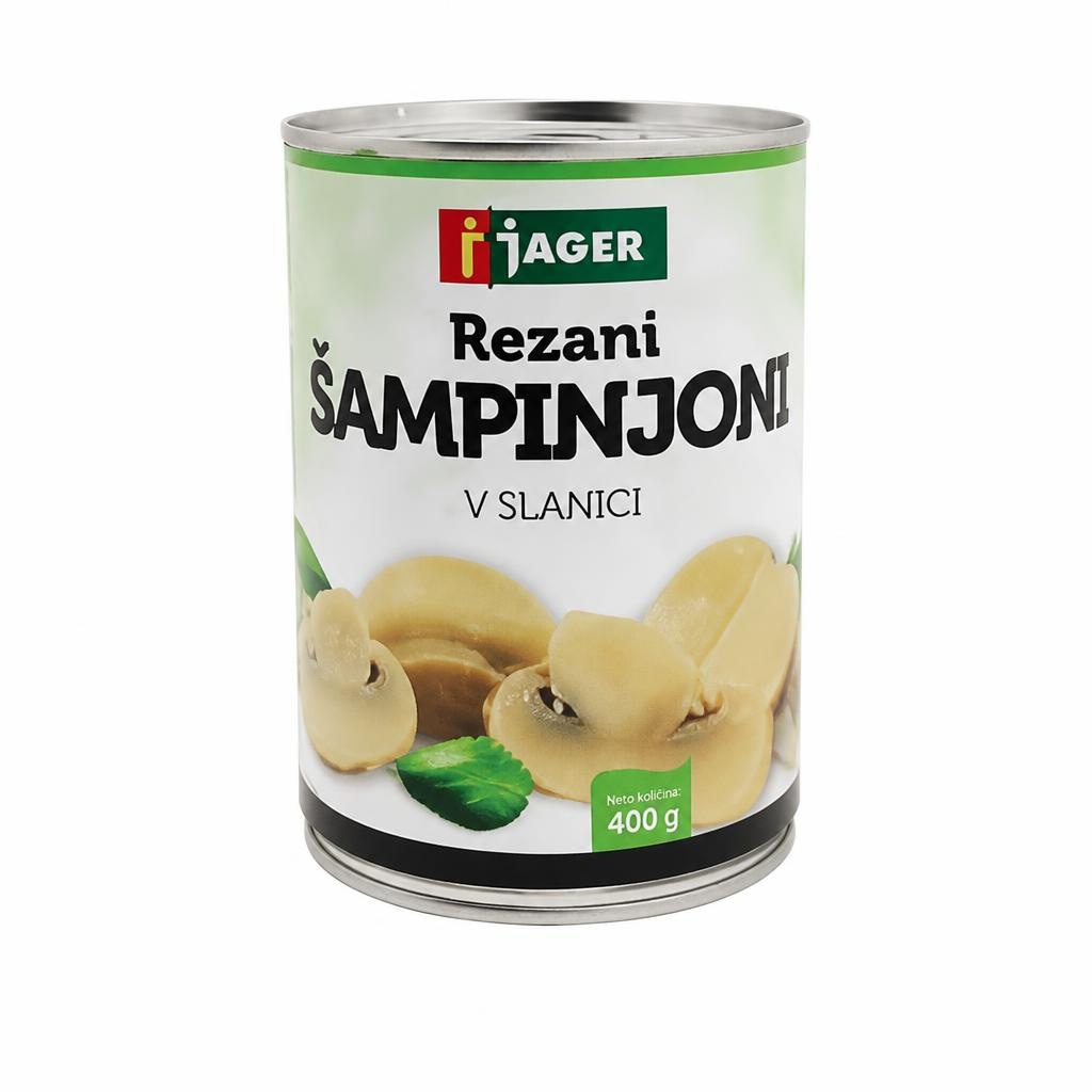Rezani šampinjoni Jager 400 g - Akcija v trgovini Jager