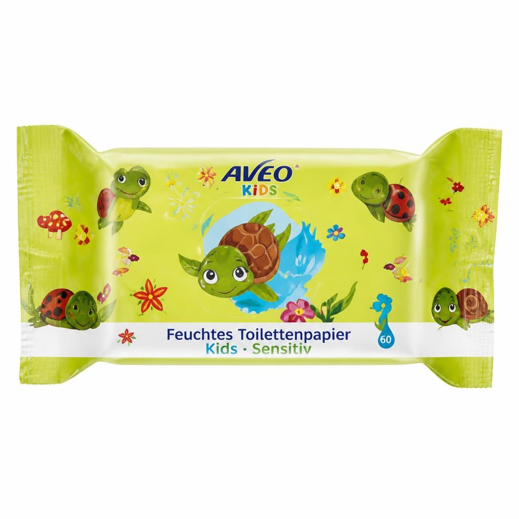 Aveo Kids vlažni toaletni papir 2 x 60 kosov - Akcija v trgovini Mueller