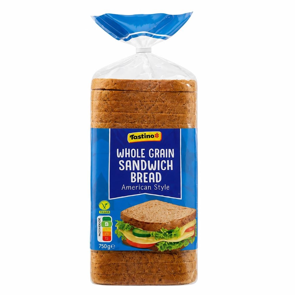 Tastino Polnozrnati pšenični toast 750 g - Akcija v trgovini Lidl
