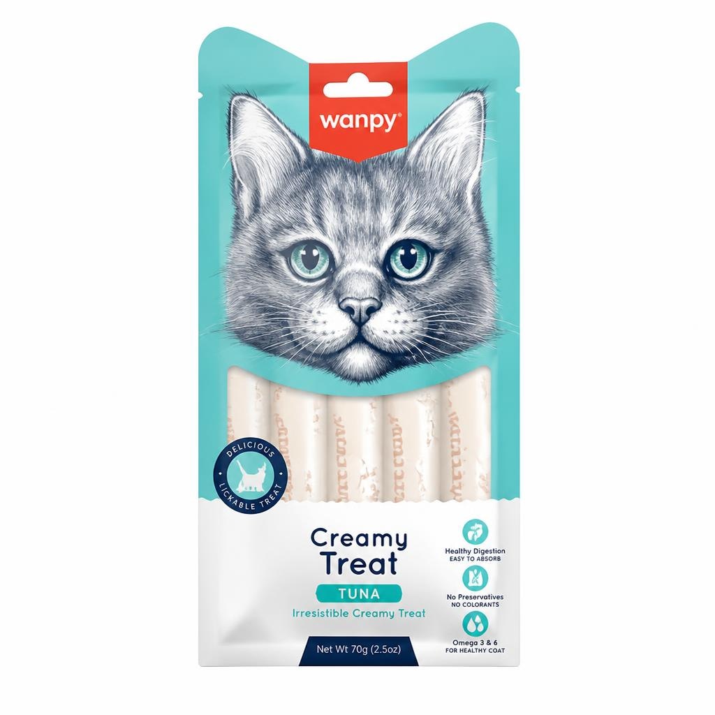 Wanpy Creamy Treat dopolnilna hrana za mačke 70 g Akcija v trgovini Dm