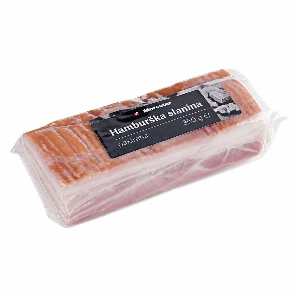 Hamburška slanina Mercator 350 g Akcija v trgovini Mercator