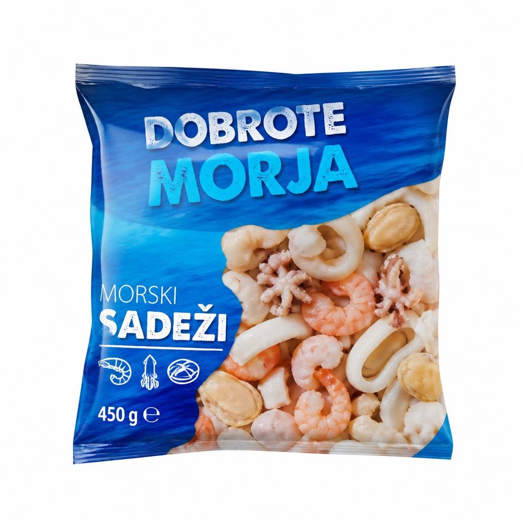 Dobrote Morja zamrznjeni morski sadeži - Akcija u trgovini E.Leclerc