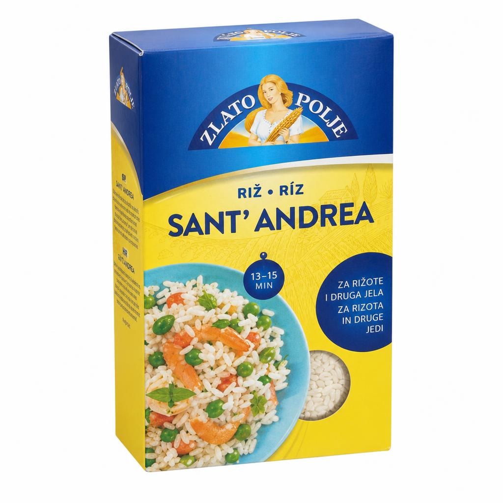 Zlato polje Riž Sant Andrea 1 kg - Akcija v trgovini Spar