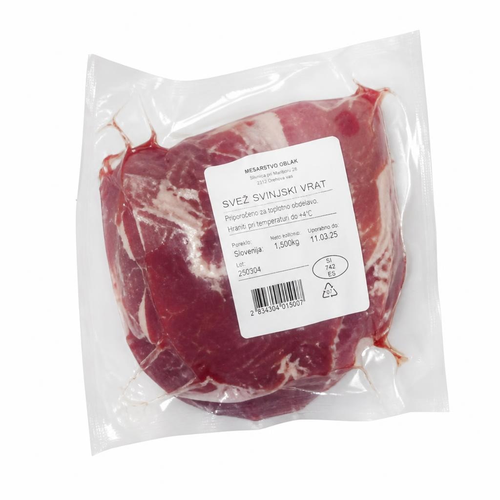 MESARSTVO OBLAK Svež svinjski vrat pribl. 1,5 kg - Akcija v trgovini Lidl
