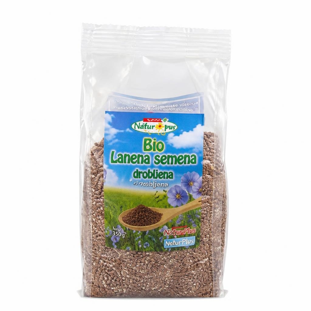 Bio lanena semena drobljena 350 g Natur pur Akcija v trgovini Spar