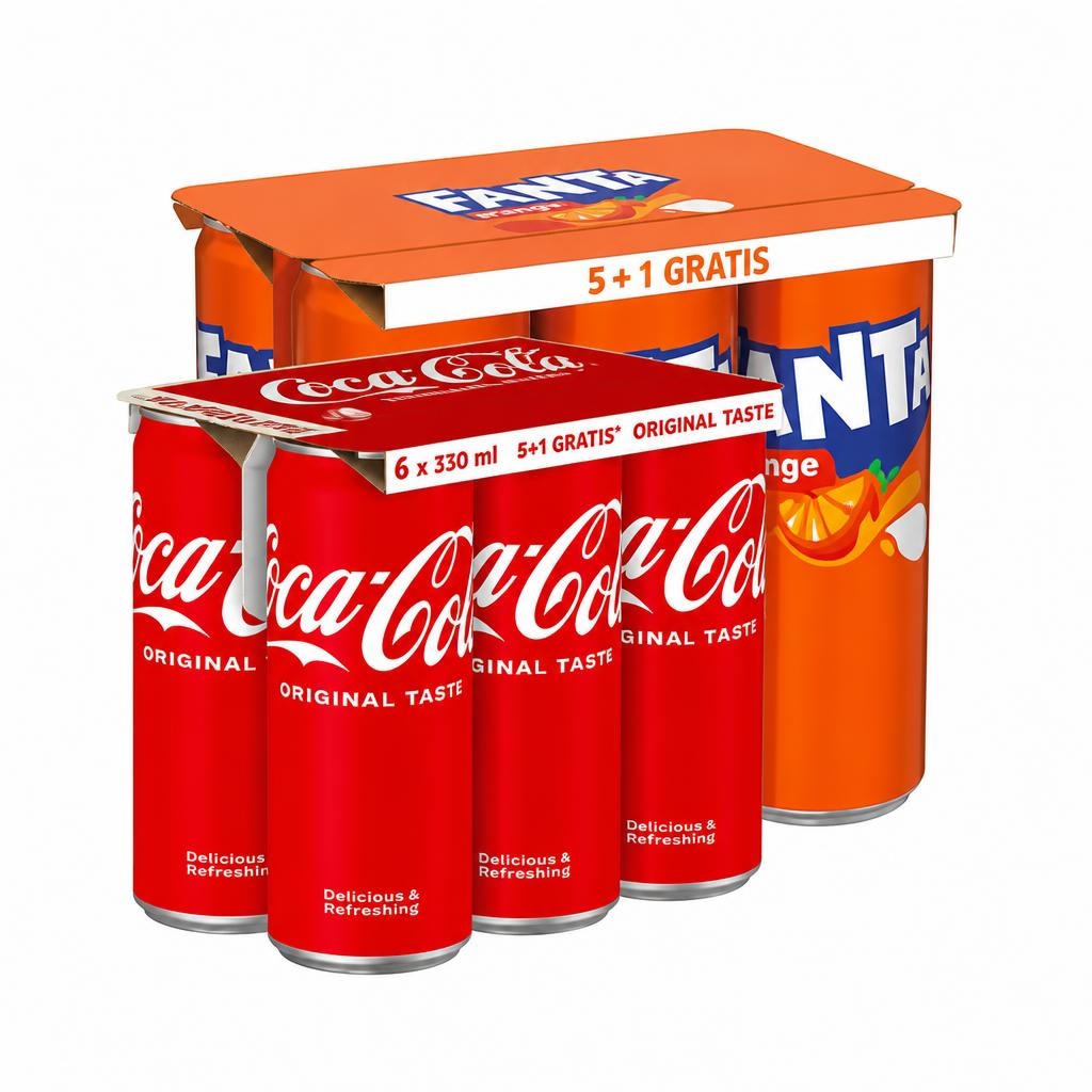 Coca-Cola ali Fanta 6 x 0,33 L Coca-Cola, Fanta - Akcija v trgovini Jager