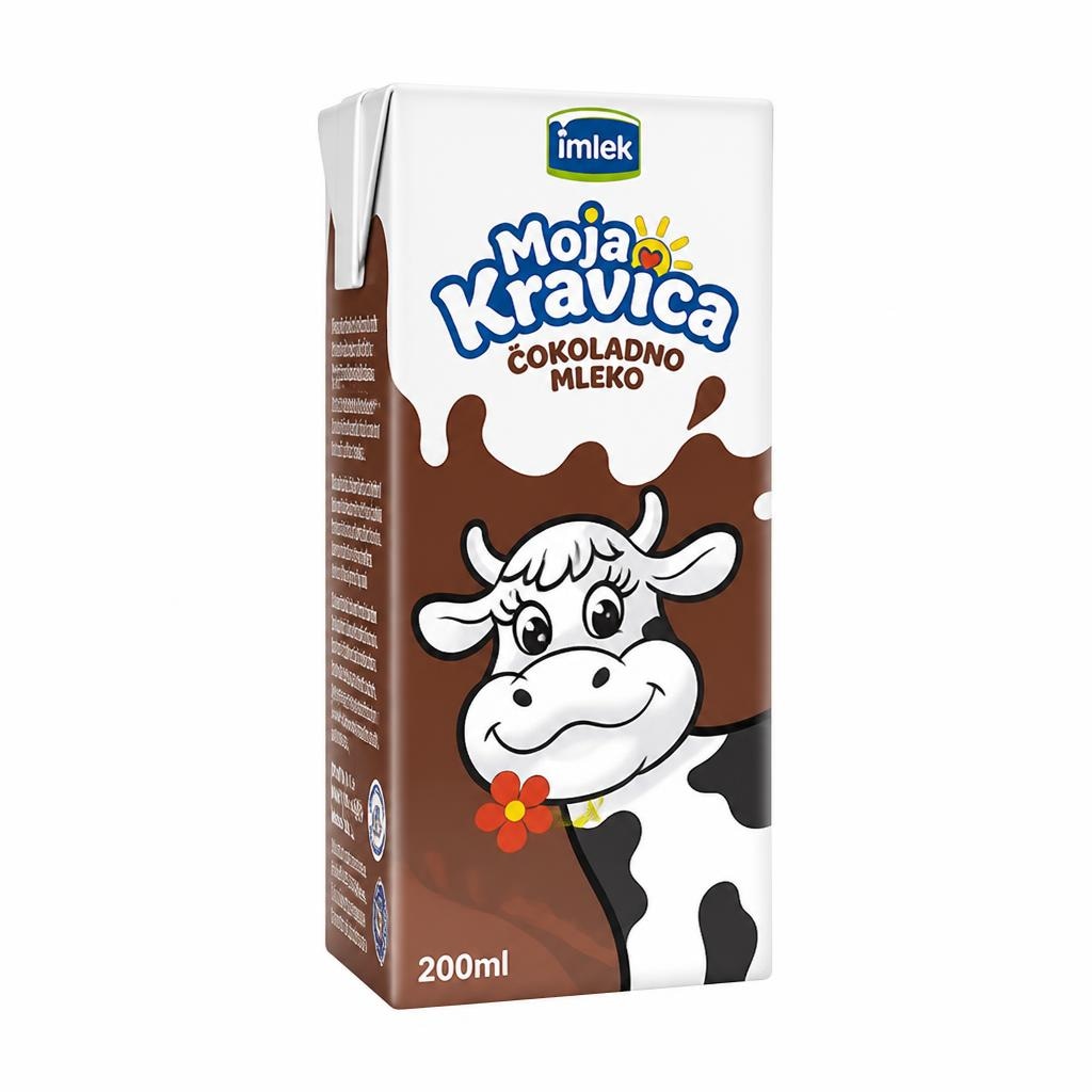 Čokoladno mleko Kravica 200 ml Akcija v trgovini E.Leclerc