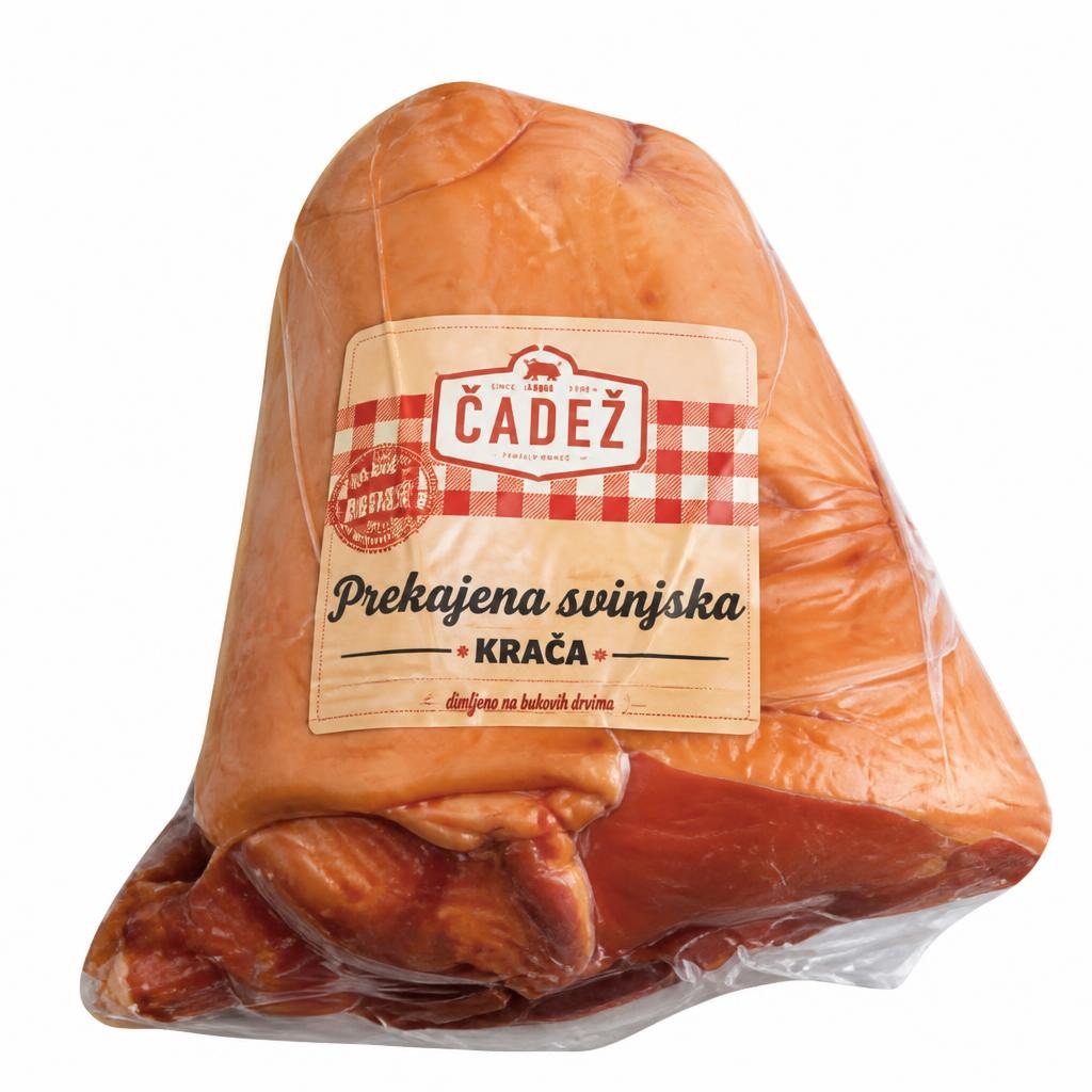 Prekajena prednja svinjska krača MESARSTVO ČADEŽ Akcija v trgovini E.Leclerc