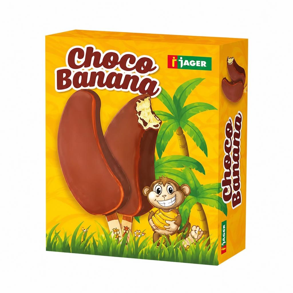 Choco Banana sladoled na palčki 4 x 45 g - Akcija v trgovini Jager