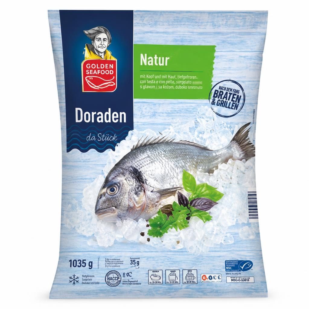GOLDEN SEAFOOD Orada 1035 g - Akcija v trgovini Hofer