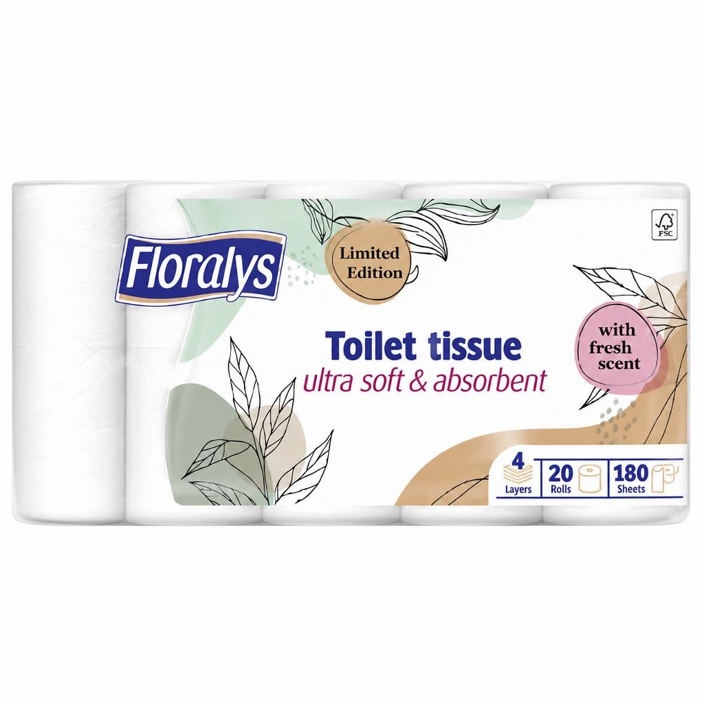 Floralys Toaletni papir XXL 20 x 180 listov - Akcija v trgovini Lidl