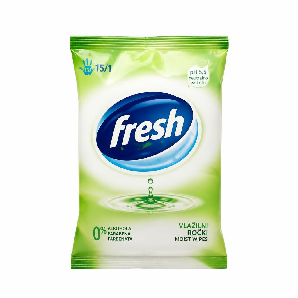 Vlažilni robčki Fresh 15/1 Akcija v trgovini Jager