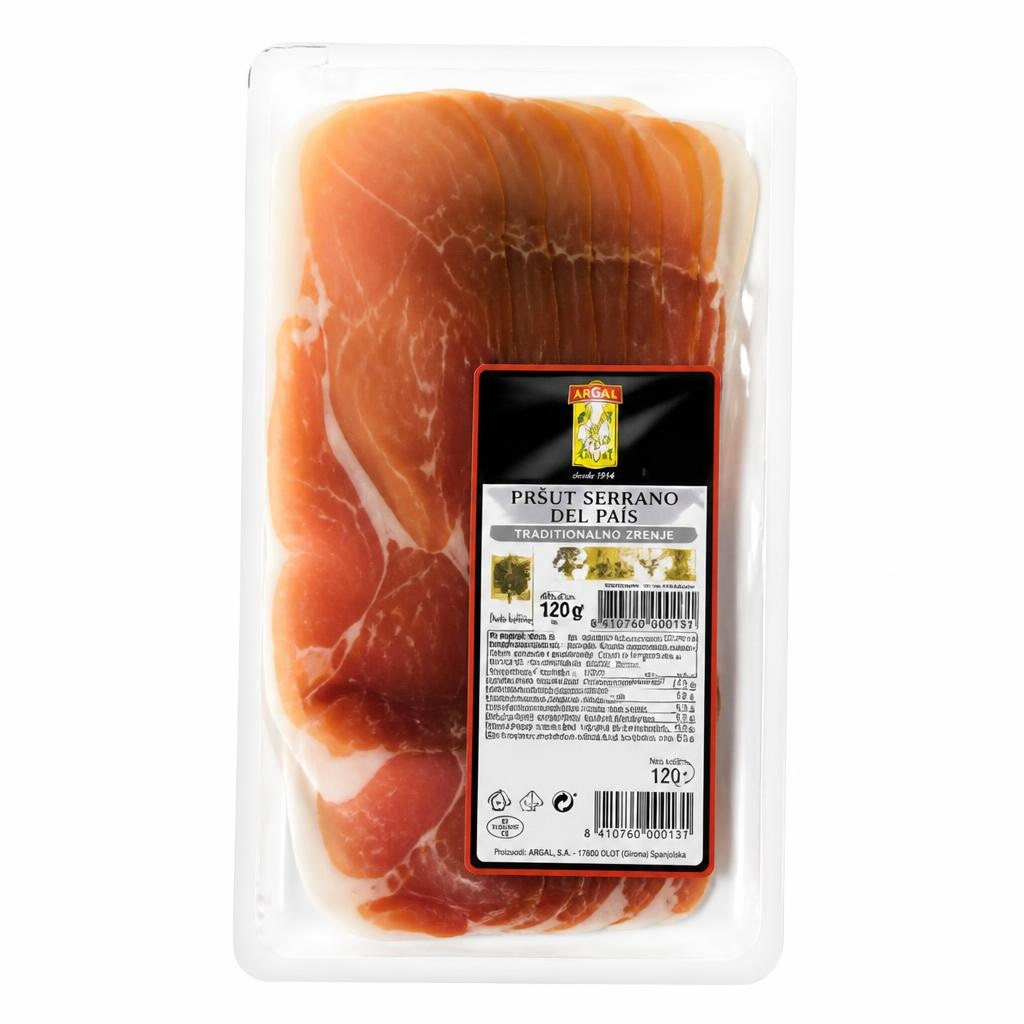 Pršut Serrano Del Páis 120 g Akcija v trgovini E.Leclerc
