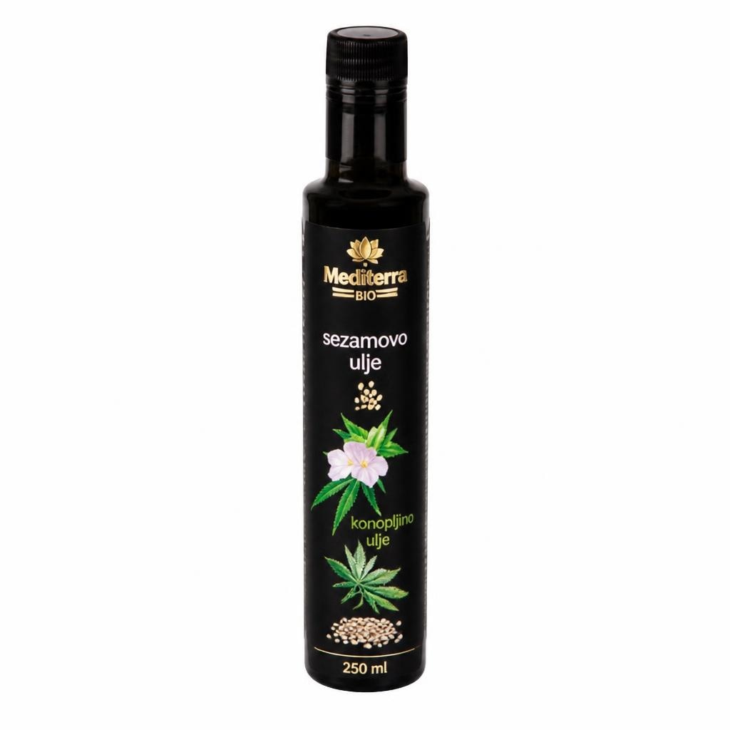 Mediterra bio sezamovo ali konopljino olje 250 ml Akcija v trgovini E.Leclerc