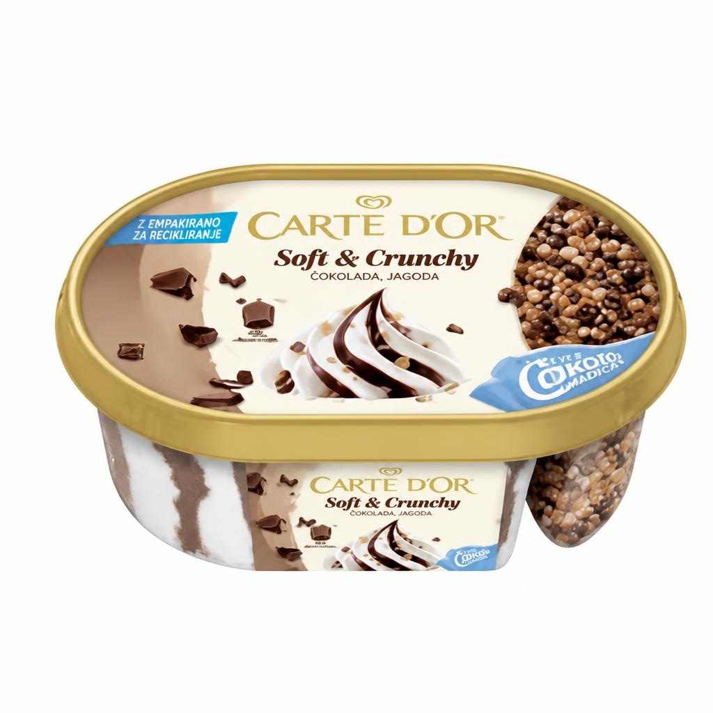 Sladoled Carte d'Or Soft & Crunchy 750 ml Akcija v trgovini Tuš