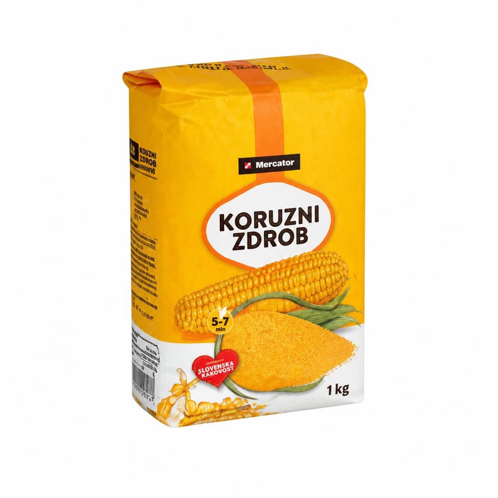 Koruzni zdrob Mercator 1 kg Akcija v trgovini Mercator