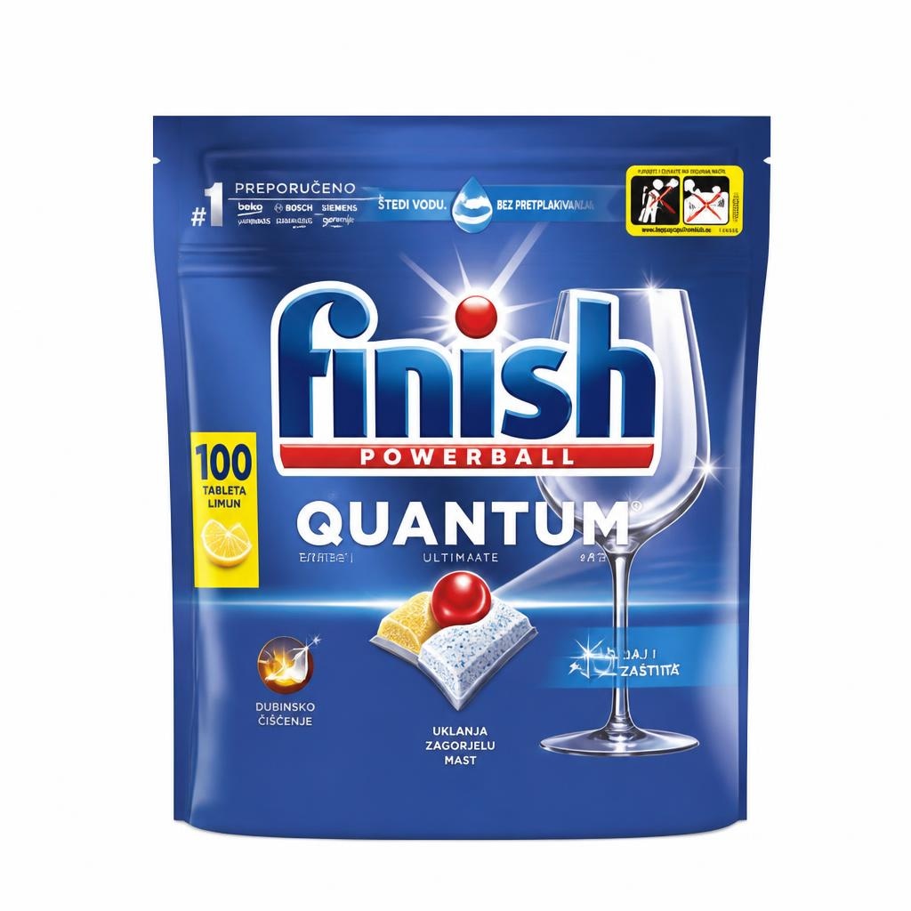 Finish detergent za strojno pomivanje posode 100/1, 80/1, 72/1, 2 x 1 l Akcija u trgovini Tuš