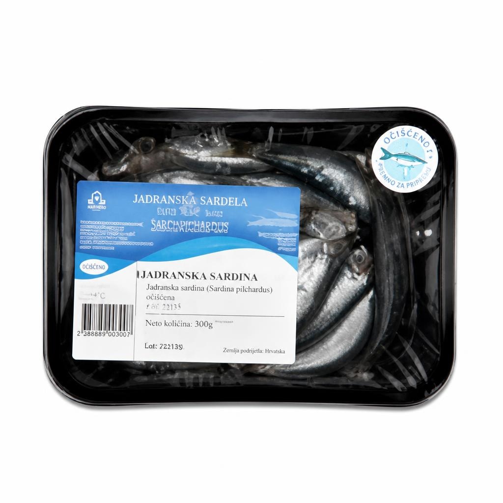 Jadranska sardela 300 g Akcija v trgovini Mercator