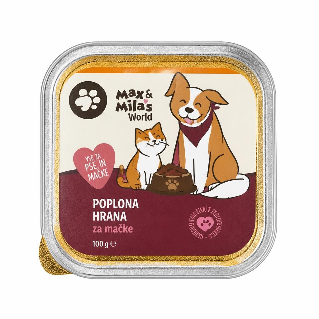 Max & Mila's World popolna hrana za mačke 100 g Akcija v trgovini Lidl