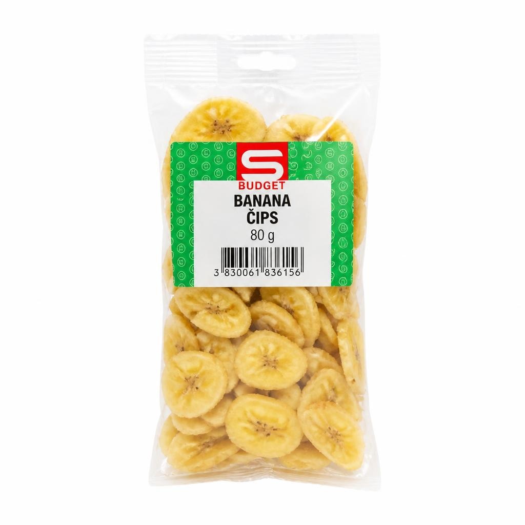 Banana čips 80 g Akcija v trgovini Spar