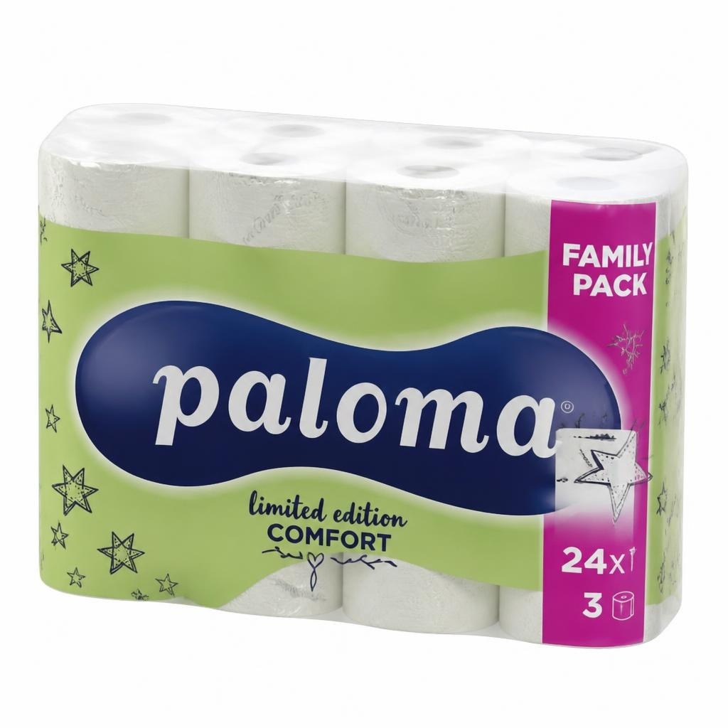 Toaletni papir Paloma Limited 24/1 Akcija v trgovini E.Leclerc