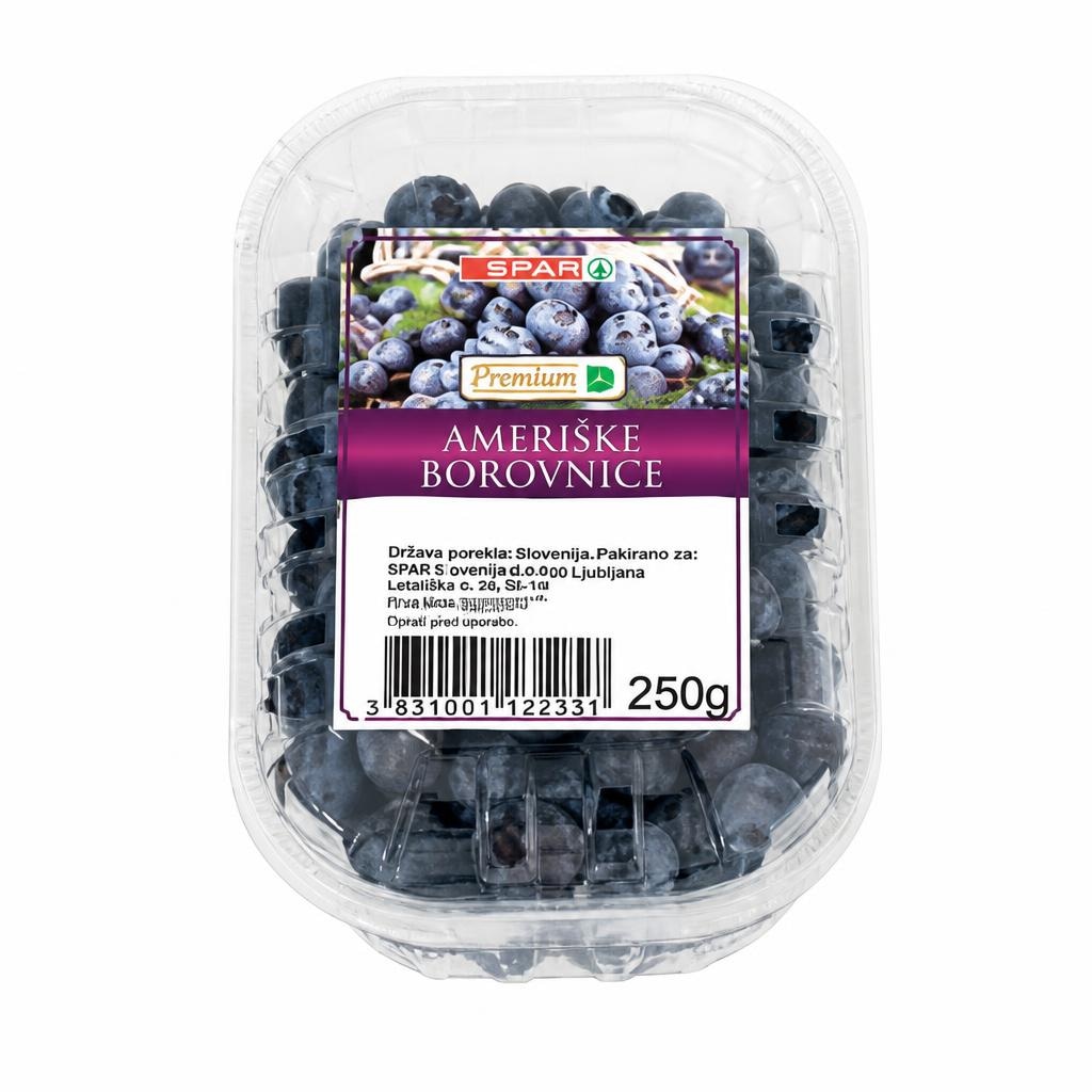 Slovenske borovnice 250 g SPAR - Akcija u trgovini Spar