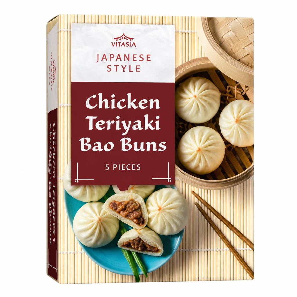 VITASIA Parjeni cmočki s piščancem „Bao Buns" 8 x 28 g - Akcija v trgovini Lidl