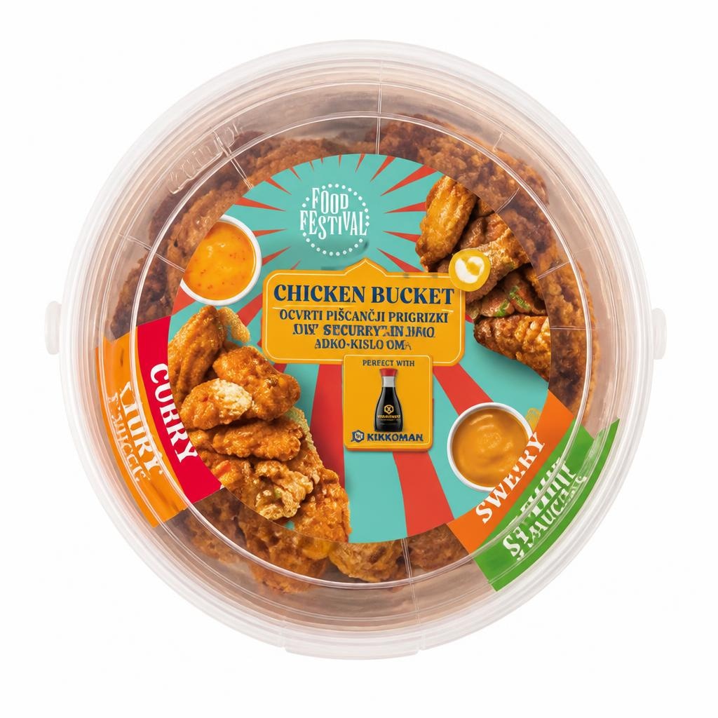 FOOD FESTIVAL Ocvrti piščančji prigrizki v vedru 750 g - Akcija v trgovini Lidl