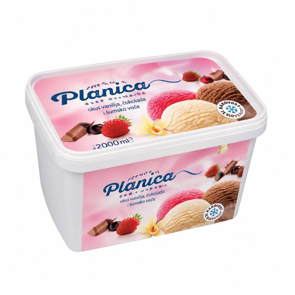 Sladoled Planica 2 l Akcija v trgovini Mercator